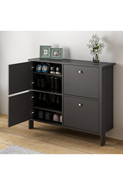 riomood LUNA AYAKKABILIK ÇOK AMAÇLI DOLAP DRESUAR ANTRASİT