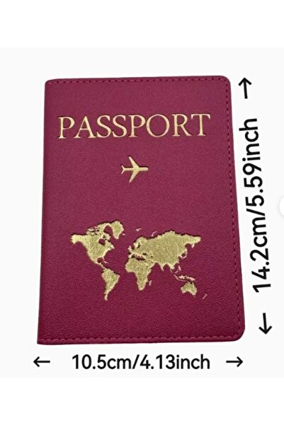 Dgt Luxury Passport Cover, World Themed, Travel Wallet, Practical Use