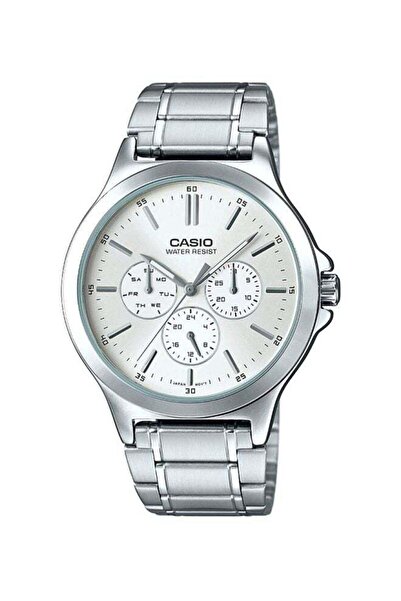 Casio ساعة إنتايسر أنالوج للرجال MTP-V300D-7AUDF - 40 مم - فضية
