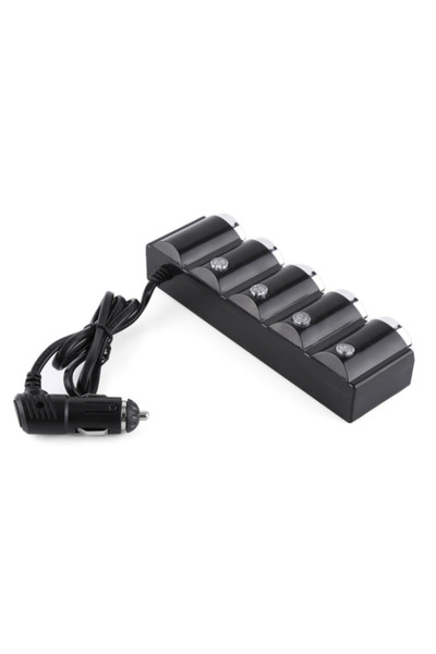 PRİZE Car socket 1504 with 6 inputs 12V In-Car black MULTIPLICATOR