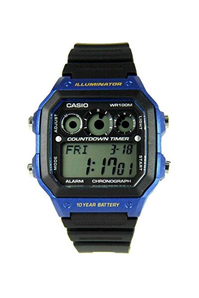 Casio Boys' Resin Digital Wrist Watch AE-1300WH-2AVDF - 42 mm - Black