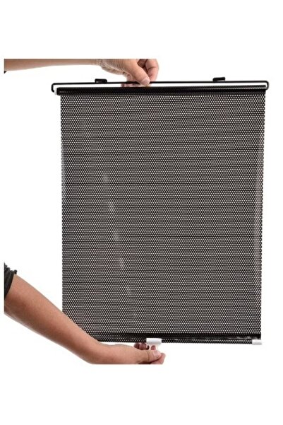 LILY Car sunshade with suction cups, retractable, black, 45 cm x 125 cm