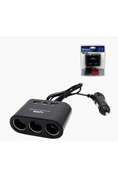 BOXE 3-way car socket and USB 120W Olesson 1653