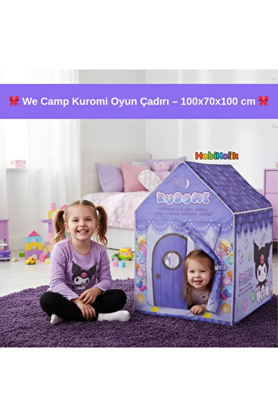 Art Tone 🎀 We Camp Kuromi Oyun Çadırı – 100x70x100 cm 3 Yaş+