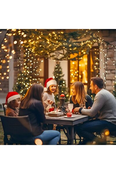 GARDEON 120 m Christmas Lights, Warm White LEDs, Black Wire, 8 Modes, IP44