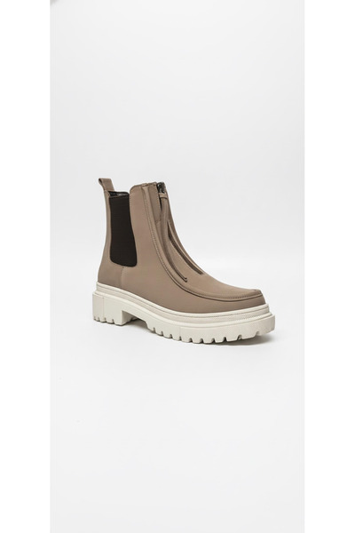 Ustalar Ayakkabı Çanta Mink Nubuck Women's Genuine Leather Boots 074.616