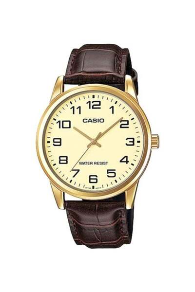 Casio Men's Dress Analog Watch MTP-V001GL-9BUDF - 38 mm - Brown