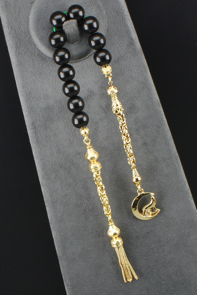 isfahantakı Şahane oltu iri boy Bozkurt hilal temalı gold zaza sallama tesbih