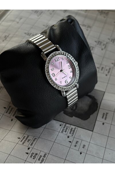 lotusbybuket VIP Çelik Pemde Kadranlı Gümüş Kadın Saati