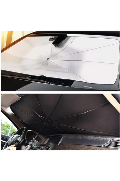 BASHAR Foldable car sunshade umbrella type 140X60 cm