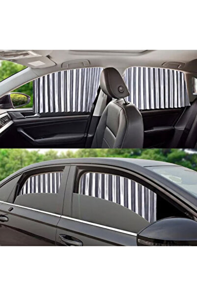 Tai Set of 4 retractable car sunshades for front and rear side windows GREY