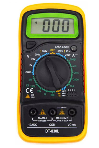 OEM Multimeter Digital LCD DT-830L BLACK