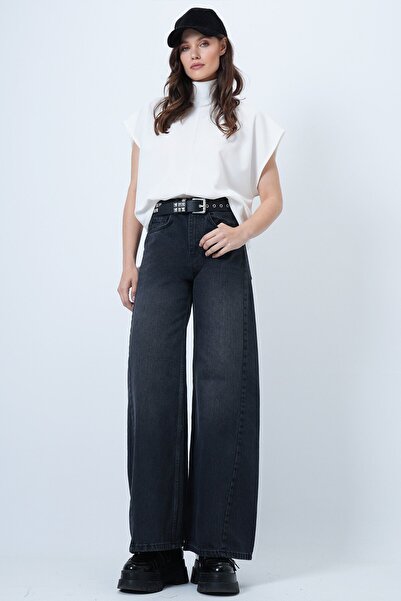 VAGGON High Waist 5 Pocket Baggy Jeans