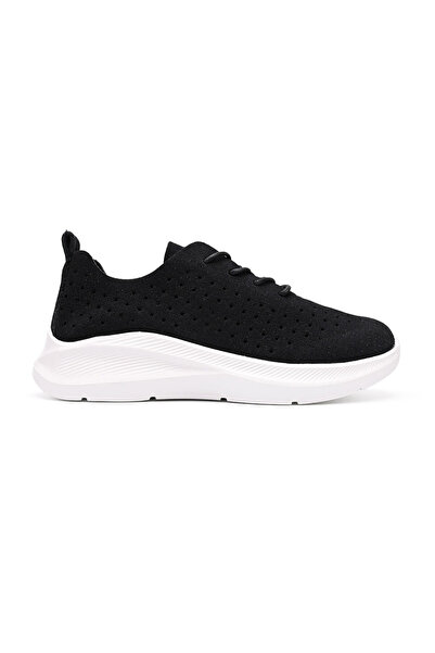 Tmall Pantofi sport pentru femei, din piele întoarsă, TM1D1412, negru cu alb