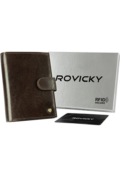 Other Men's leather wallet N62L-RVT-3227 D.Brown