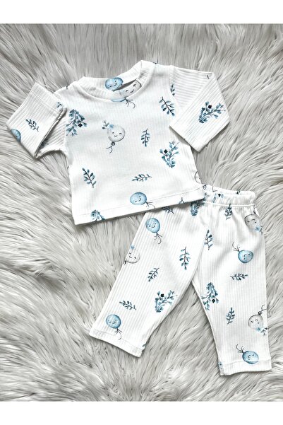 ONE bebek Ballon Design Unisex Double Baby Set Pajamas