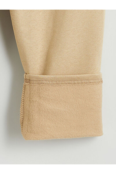 LC Waikiki Lcw kids beige elastic waist basic boys' tracksuit bottoms