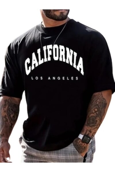 OEM - Men's T-shirt, URBAN BOYS Collection, personalized 'CALIFORNIA', black