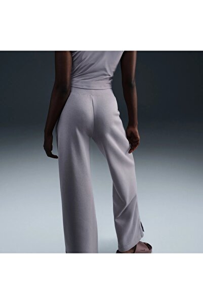Nike Phoenix Fleece HR Logo Pant Wide Kadın Eşofman Altı - polarlı yüksek belli geniş paça - FV7684-634
