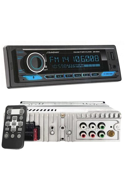 Soundway SW-9944 Oto Teyp 4X60 Watt Bluetooth Mobil Aplikasyon Usb Type-C Sd Fm Aux