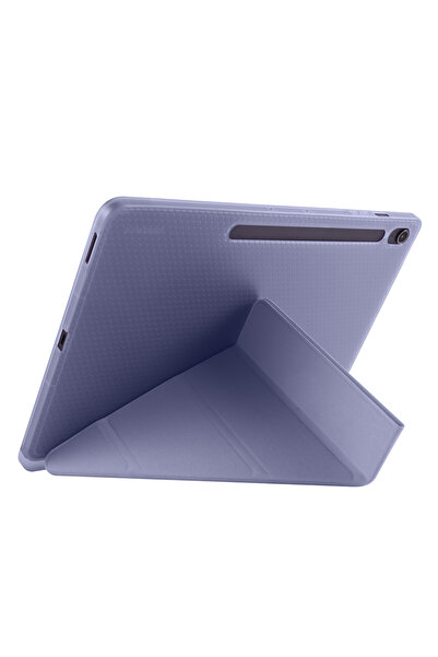Sneezy Samsung Galaxy Tab S10 Fe Plus Sm-X620 13.1 Inch Compatible Foldable Stand Smart Case with Pen Holder