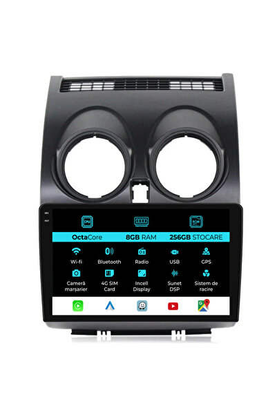 NavStore Dedicated Navigation Nissan Qashqai J10 (2007-2013), 9Inch, 8Gb Ram, 256Gb Storage, Carplay