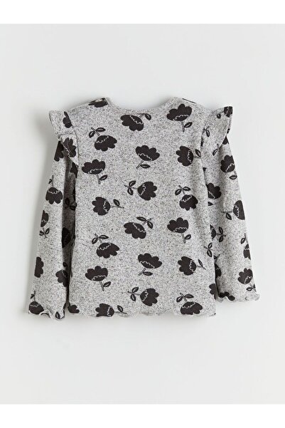 LC Waikiki Lcw baby bicycle collar floral girl baby t-shirt and leggings 2-piece set