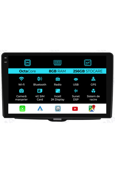 NavStore Navigatie Dedicata Alfa Romeo Giulietta (2010-2020), 2K, 8Gb Ram, 25...