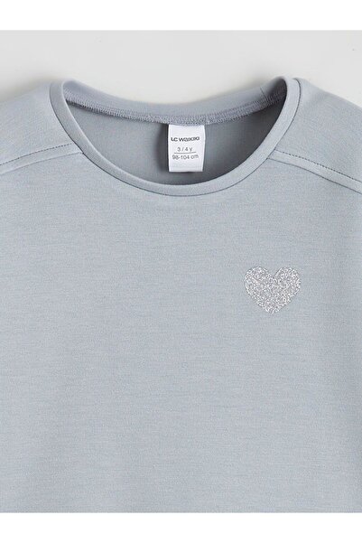 LC Waikiki Crew Neck Basic Girl's Sweatshirt