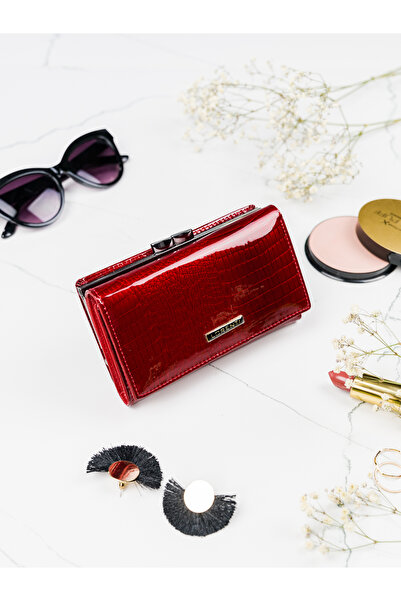 Other Women's leather wallet 55020-RS-RFID-1176 Red