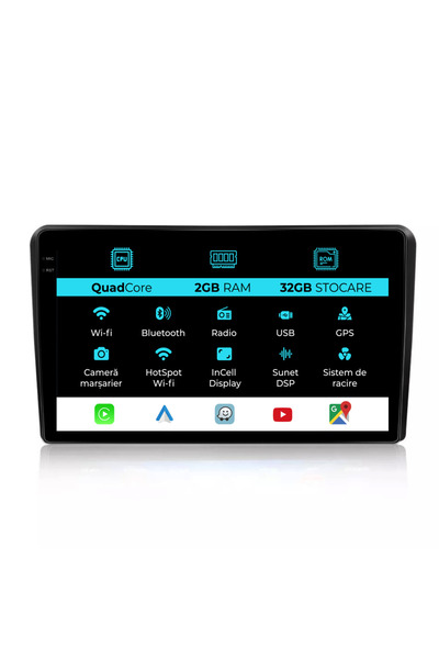 NavStore Dedicated Navigation Fiat Bravo (2006 - 2014), 9Inch, 2Gb Ram, 32Gb Storage, Carplay