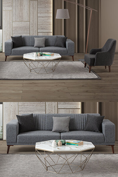 EDSY HOME Regnar 3+1 Koltuk Takımı Gri