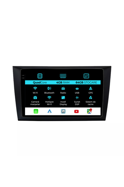 NavStore Navigatie Dedicata Volkswagen Golf MK6 (2009-2013),QuadCore, 9Inch, 4Gb Ram, 64Gb Stocare, Carplay