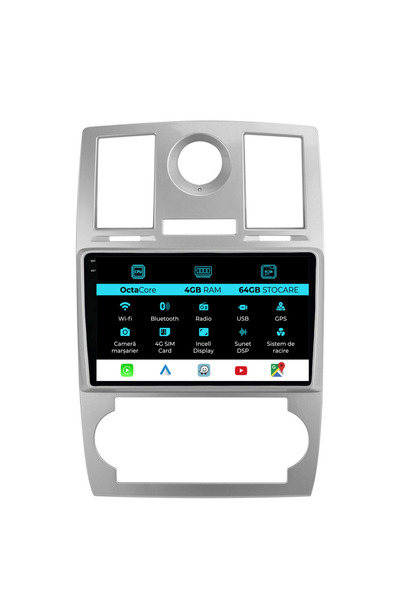 NavStore Dedicated Navigation Chrysler 300C (2004-2008), 9Inch, 4Gb Ram, 64Gb Storage, Carplay