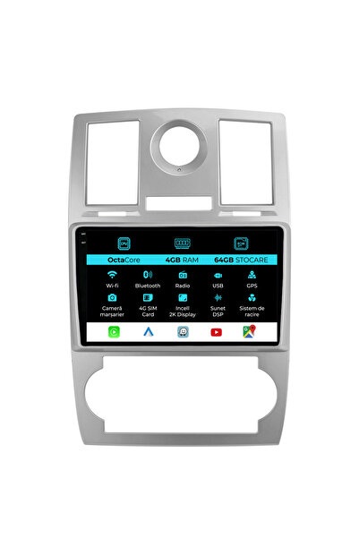 NavStore Dedicated Navigation Chrysler 300C (2004-2008), 2K, 4Gb Ram, 64Gb Storage, Carplay