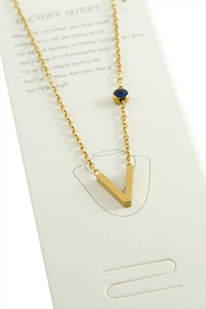 ZERO LAND قلادة فولاذية XMPDBY مع حرف أصفر اللون (210330)-V