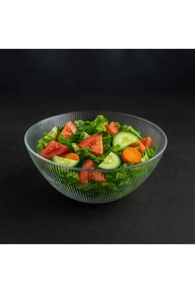 Buğra Home Oval Glass Cucumber Bowl/22 cm