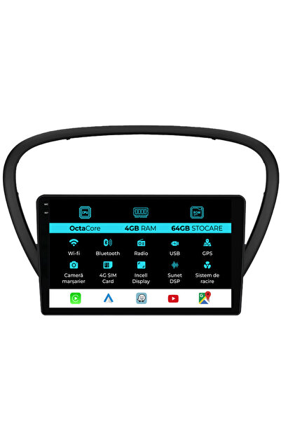 NavStore Ειδικό σύστημα πλοήγησης Peugeot 607 (2004-2011), 9 ίντσες, μνήμη RA...