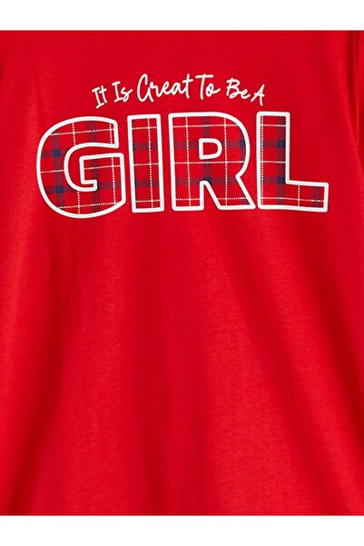 LC Waikiki Lcw Kids Crew Neck Printed Girls Pajama Set Mother Daughter Combination