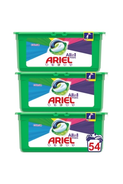 Ariel All in One PODS Color laundry detergent capsules, 54 washes