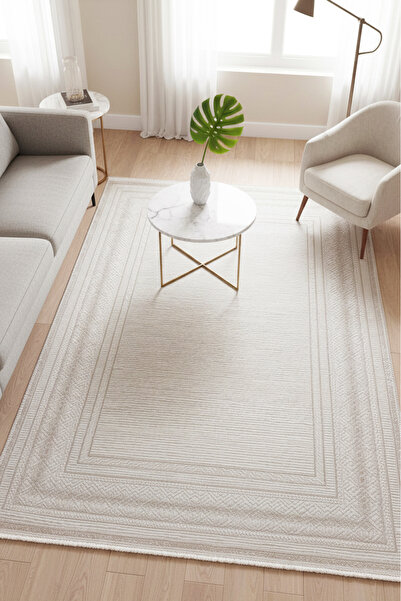 MELARİS HALI Derry Salon Halısı Oturma Odası Halısı Klasik Desenli Halı Yumuş...