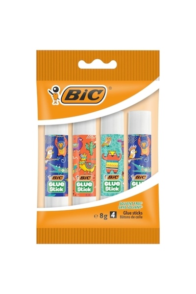 Bic DECO Solid Glue 8g, 4 pieces