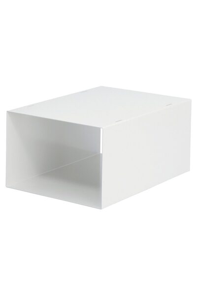 Muji Steel Frame Drawer Type Polypropylene Case, W 26 x D 37 x H 17.5 cm, White