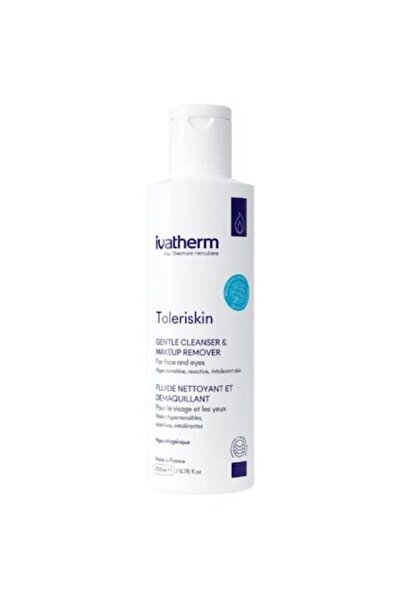 IVATHERM Toleriskin facial and eye cleansing fluid with reparative effect for sensitive skin, 200 ml