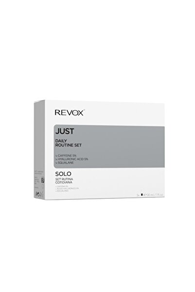 Revox Just Daily Routine - Caffeine 5% Eye Serum 30ml + Hyaluronic Acid 5% 30ml + Squalane 30ml