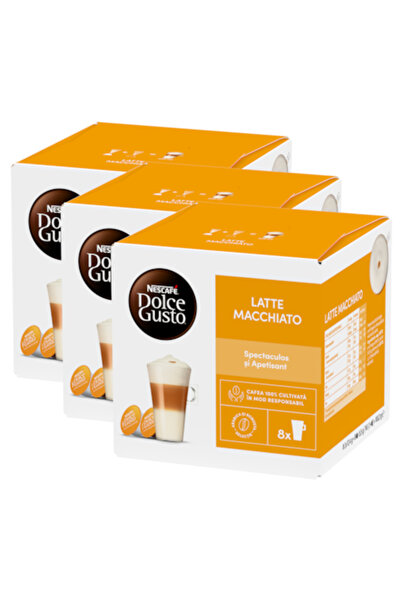 Nescafé Dolce Gusto Set de 3 capsule Latte Macchiato, 48 buc, 549,6 g