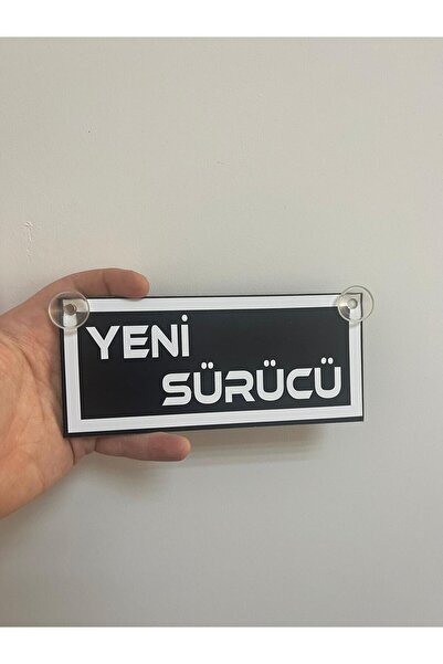 HBSİ VANTUZLU (ÖPÜCÜKLÜ) YENİ SÜRÜCÜ SİYAH BEYAZ RENK CAM SÜSÜ