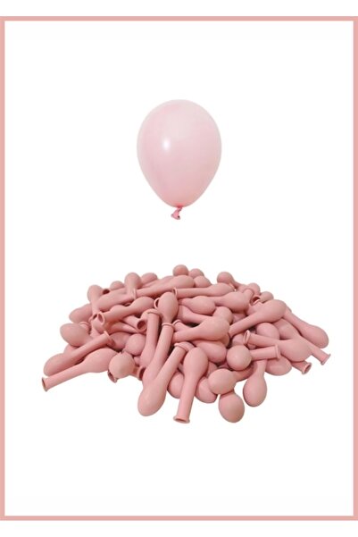 Doğumgünü Marketim 5 İnç (12 cm) Makaron Pembe Mini Balon 10 Adet