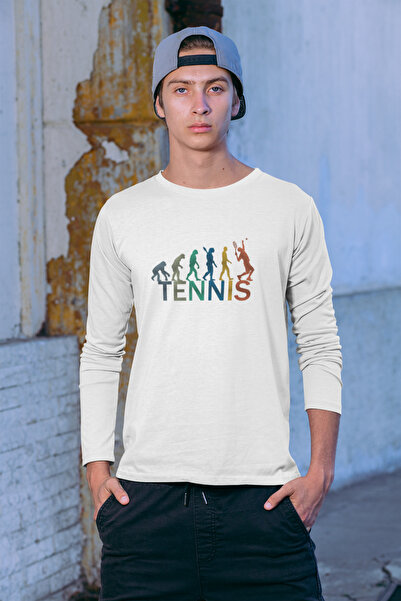 FNBX Tennis Evolution Long Sleeve White T-Shirt
