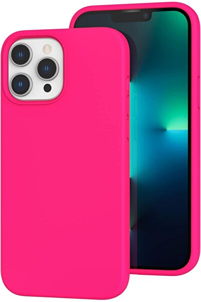 HyperAge غطاء سيليكون لآيفون 14 برو ماكس مع كاميرا وشاشة مخملية داخلية ورفع ل...